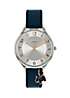 bonprix Ladies Saxon Road Watch with Navy Leather Strap and Charm by Radley London