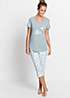 bonprix Owl Print Cotton Pyjama Set