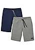 bonprix Pack of 2 Drawstring Sweat Shorts