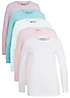 bonprix Pack of 5 Long Sleeve T-Shirts