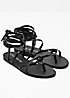 strappy toe post sandals