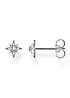 bonprix THOMAS SABO Single White Zirconia & Silver Star Stud