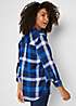 Three-Quarter Sleeve Checked Shirt by bonprix | bonprix