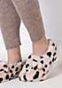 bonprix Totes Ladies Novelty Dalmatian Faux Fur Slippers