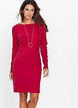 black and red jumper dress